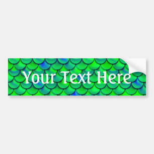 Falln Green Blue Scales Autoaufkleber