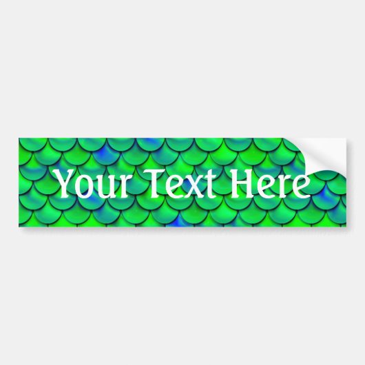 Falln Green Blue Scales Autoaufkleber (Vorne)