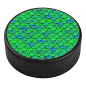 Falln Green Blue Scales Eishockey Puck (3/4)