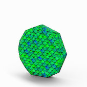 Falln Green Blue Scales Fotoblock (Rechts)
