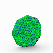 Falln Green Blue Scales Fotoblock (Links)