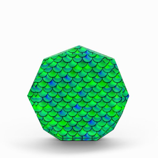 Falln Green Blue Scales Fotoblock (Vorderseite)