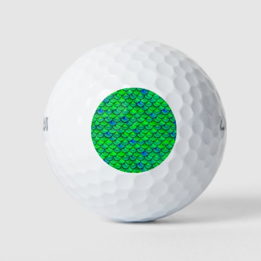 Falln Green Blue Scales Golfball (Vorderseite)