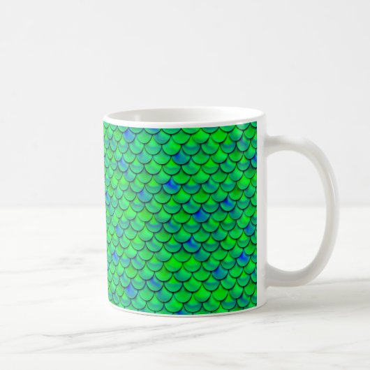 Falln Green Blue Scales Kaffeetasse (Rechts)