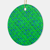 Falln Green Blue Scales Keramik Ornament (Links)