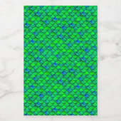 Falln Green Blue Scales Lebensmitteletikett (Einzelnes Label)