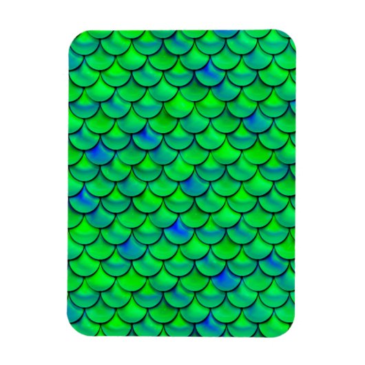 Falln Green Blue Scales Magnet (Vertikal)