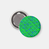 Falln Green Blue Scales Magnet (Vorderseite/Rückseite)