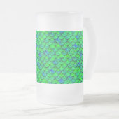 Falln Green Blue Scales Mattglas Bierglas (VorderseiteRechts)
