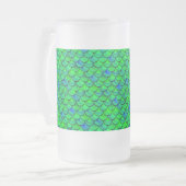 Falln Green Blue Scales Mattglas Bierglas (Vorderseite Links)