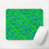 Falln Green Blue Scales Mousepad (Mit Mouse)