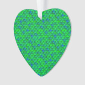 Falln Green Blue Scales Ornament (Vorderseite)
