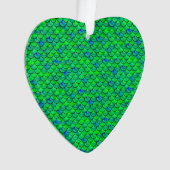 Falln Green Blue Scales Ornament (Vorderseite)