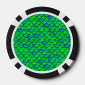 Falln Green Blue Scales Pokerchips (Rückseite)