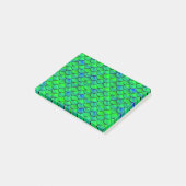 Falln Green Blue Scales Post-it Klebezettel (angewinkelt)