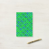 Falln Green Blue Scales Post-it Klebezettel (Auf Schreibtisch)