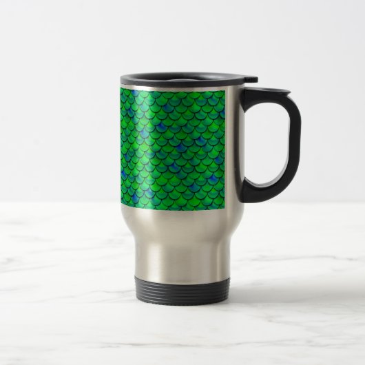 Falln Green Blue Scales Reisebecher (Rechts)