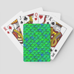 Falln Green Blue Scales Spielkarten