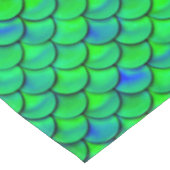 Falln Green Blue Scales Tischdecke (Schrägansicht)