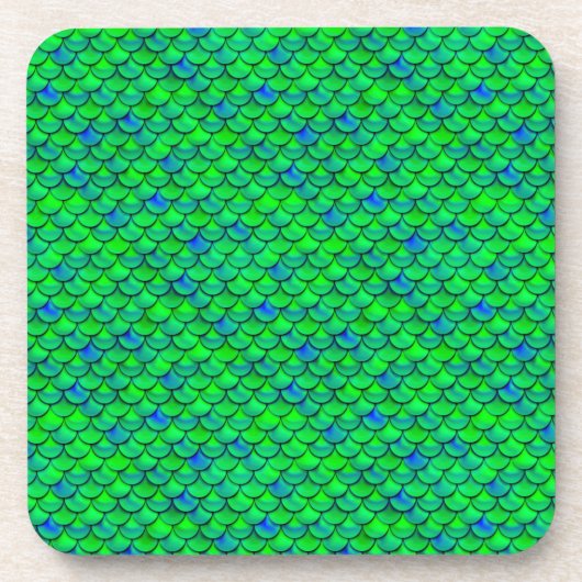 Falln Green Blue Scales Untersetzer (Vorderseite)
