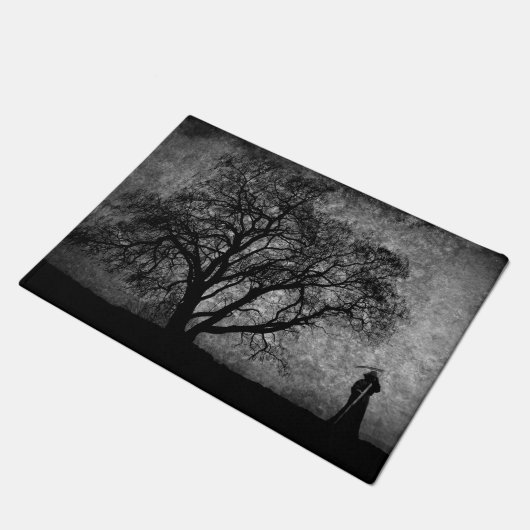 Falln grimmiger Sensenmann-ursprüngliche Fußmatte (Schrägansicht)