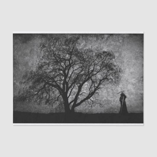 Falln grimmiger Sensenmann-ursprüngliche Seidenpapier (Vorderseite)