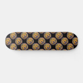 Falln Grinning Pumpkin Vintage Halloween Skateboard (Horizontal)