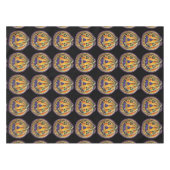 Falln Grinning Pumpkin Vintage Halloween Tischdecke (Vorderseite (Horizontal))