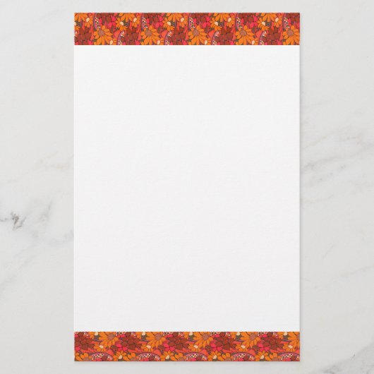 Falln Groovy Blume Briefpapier (Vorderseite)