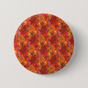 Falln Groovy Blume Button