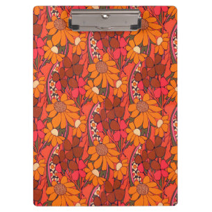 Falln Groovy Blume Klemmbrett