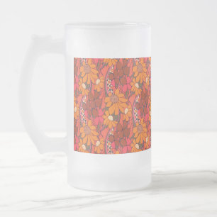 Falln Groovy Blume Mattglas Bierglas