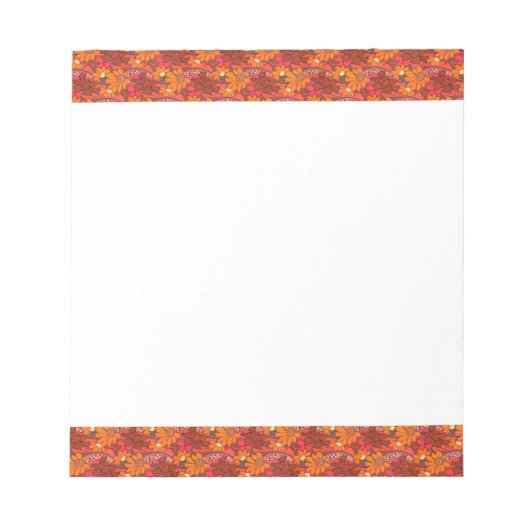 Falln Groovy Blume Notizblock (Vorderseite)