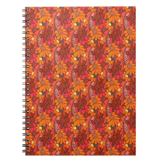 Falln Groovy Blume Notizblock (Vorderseite)