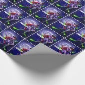 Falln Happy Halloween Pumpkin Hexe Geschenkpapier (Ecke)