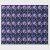 Falln Happy Halloween Pumpkin Hexe Geschenkpapier (Flach)