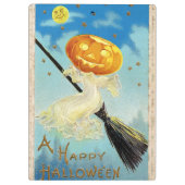 Falln Happy Halloween Pumpkin Hexe Klemmbrett (Rückseite)