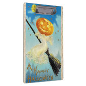Falln Happy Halloween Pumpkin Hexe Klemmbrett (Rechts)