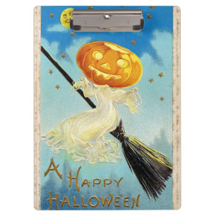 Falln Happy Halloween Pumpkin Hexe Klemmbrett