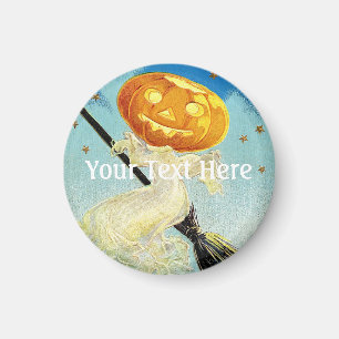 Falln Happy Halloween Pumpkin Hexe Magnet