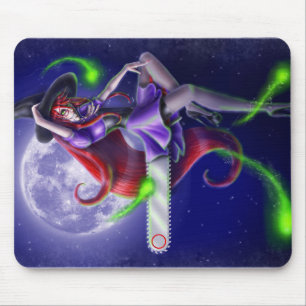 Falln Happy Halloween Pumpkin Hexe Mousepad