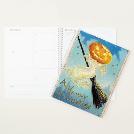 Falln Happy Halloween Pumpkin Hexe Planer (Anzeige)