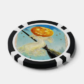 Falln Happy Halloween Pumpkin Hexe Pokerchips (Einzeln)