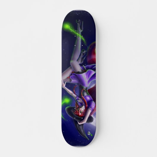 Falln Happy Halloween Pumpkin Hexe Skateboard (Vorne)