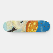 Falln Happy Halloween Pumpkin Hexe Skateboard (Horizontal)