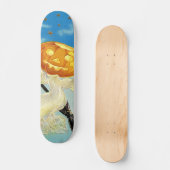 Falln Happy Halloween Pumpkin Hexe Skateboard (Vorderseite)
