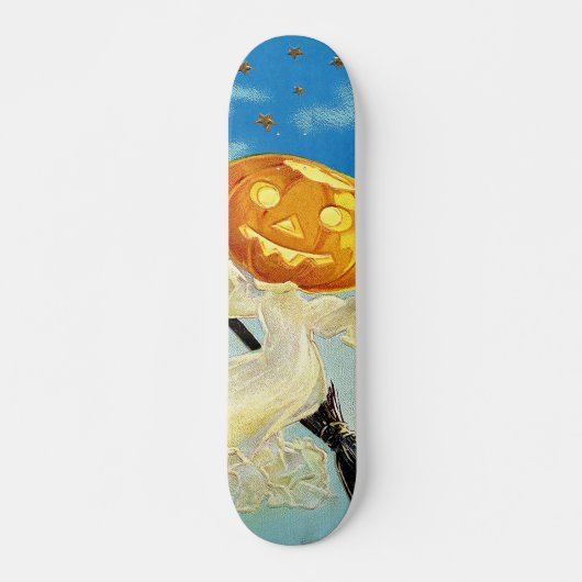 Falln Happy Halloween Pumpkin Hexe Skateboard (Vorne)