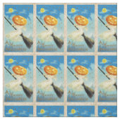 Falln Happy Halloween Pumpkin Hexe Stoff (Muster)