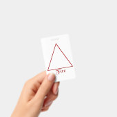 Falln heidnisches Feuer-Element-Symbol Ausweis (Handheld)