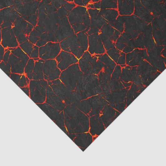 Falln heiße Lava Seidenpapier (Ausschnitt)